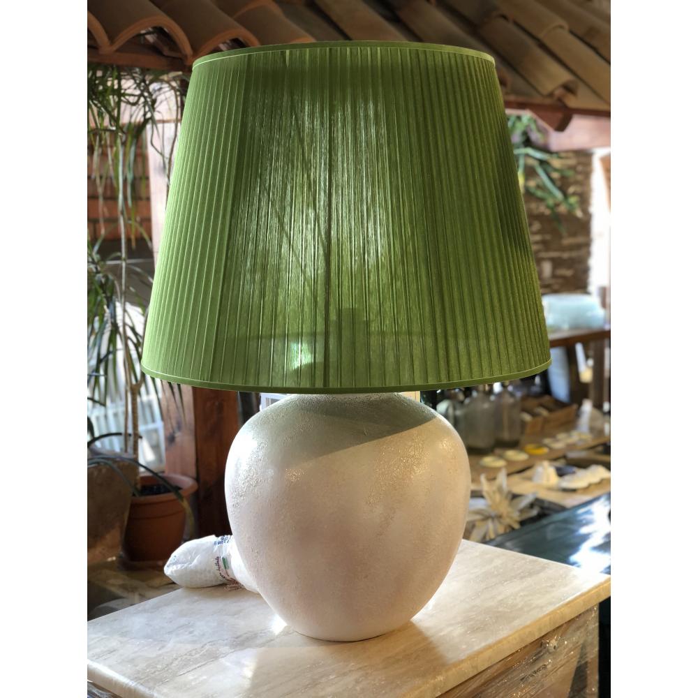 asztal lampa asztali rusztikus nagymeretu mediterran elegans klasszikus kulonleges magas ernyos iroda nappali zold feher lameridiana lakberendezes.jpg